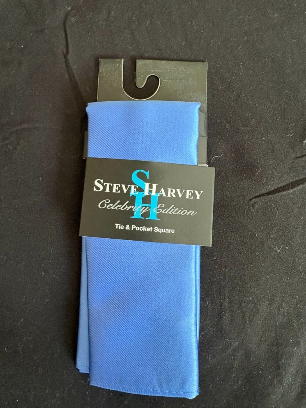 New, Steve Harvey Celebrity Editon blue pocket square only